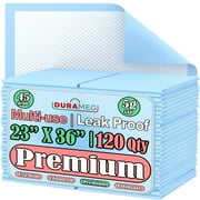 Chucks Pads Disposable [120-Pads] - 23  X 36  Adult Incontinence Chux Pads, 5g SAP Absorbent Fluff Protective Mattress Bed Pads, Pee Pads for Babies, Kids, Toddler & Elderly, Large Puppy Training Pads
