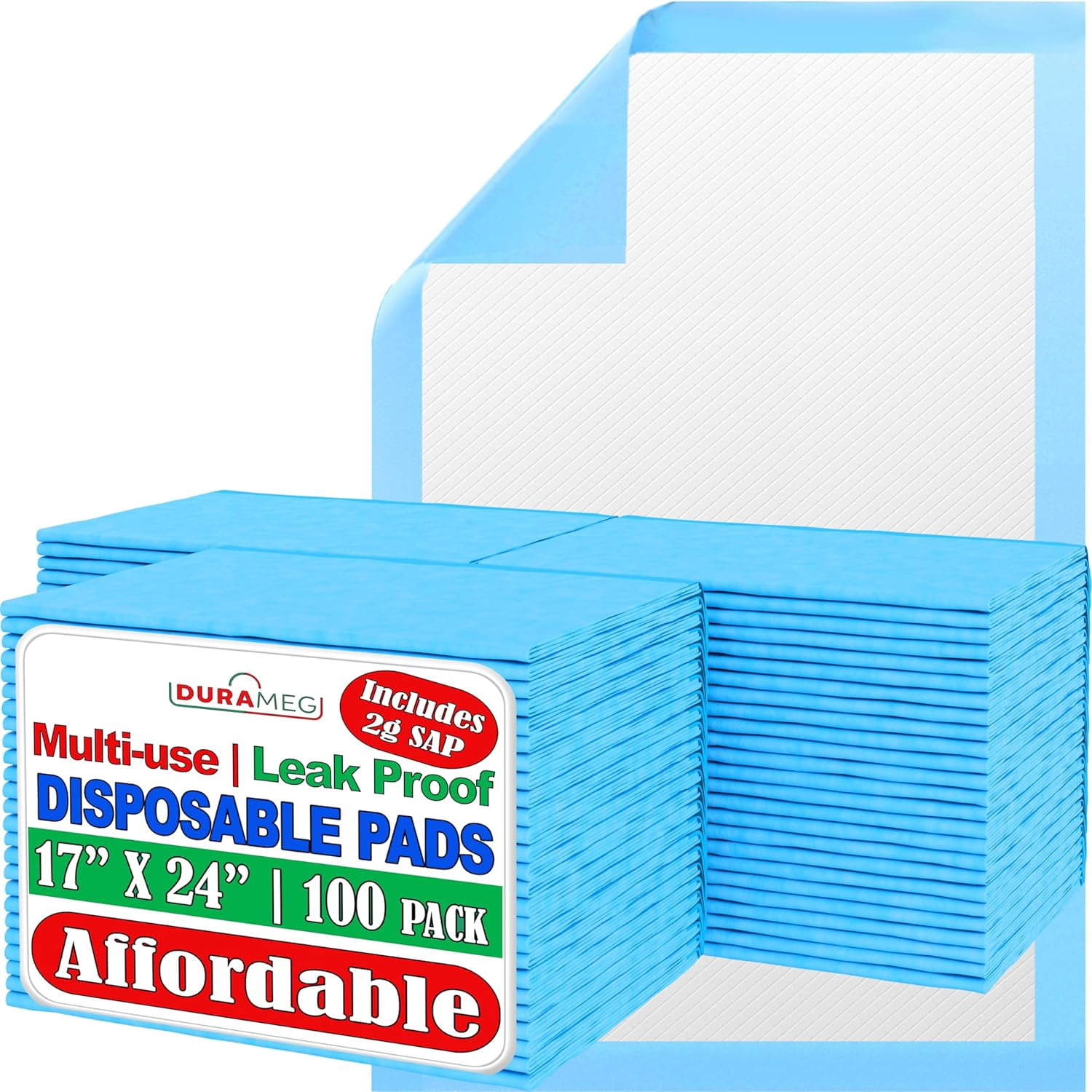 Chucks Pads Disposable [300Pads] Underpads 17x24 Incontinence Chux