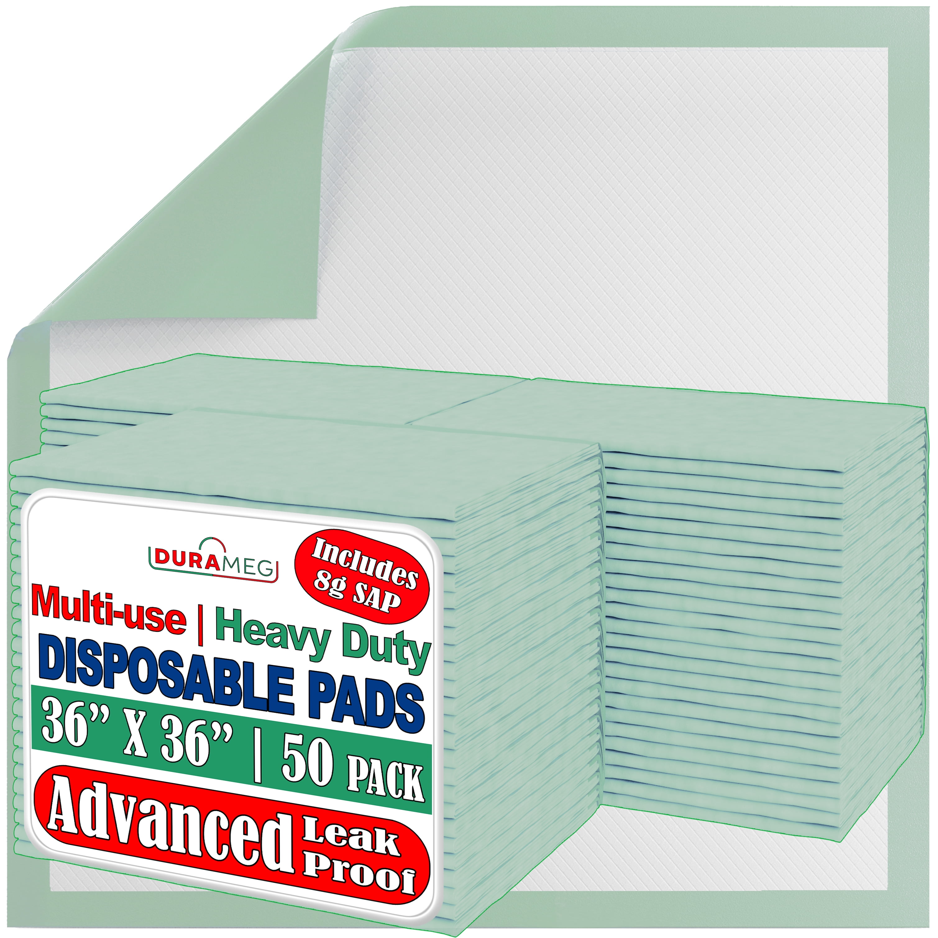 Chucks Pads Disposable [50Pads] Underpads 36x36 Incontinence Chux Pads