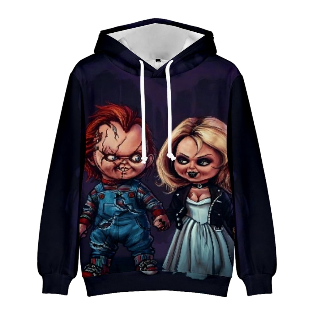 Chucky 3D Printing Long Sleeve Couple Clothes Comfortable Hooded ...