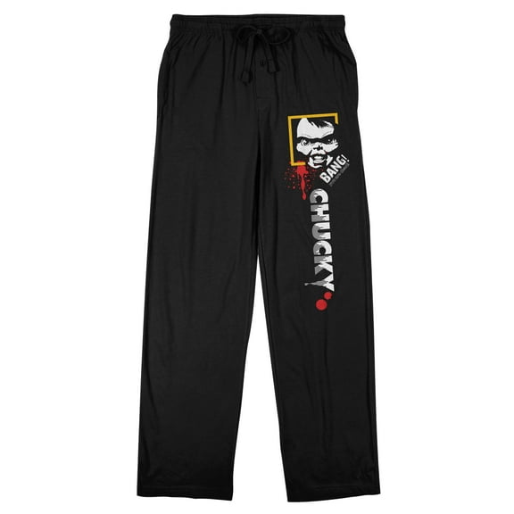 Chucky Bang! Men's Black Sleep Pajama Pants-Medium
