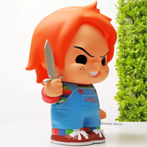 Chucky Bank Molded Figural Horror Halloween Coin Piggy Bank 8" Universal Studios