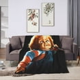 Chucky Blanket Lightweight Cozy Bed Blankets Soft Flannel Throw Blanket