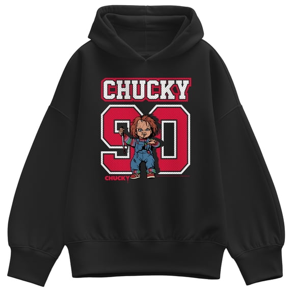 Chucky - Block Jersey - Women's Oversized Fleece Hoodie Sweatshirt