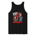 thumbnail image 1 of Chucky - Bootleg - Men's Sleeveless Graphic Tank, 1 of 4