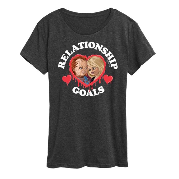 Chucky - Bride of Chucky Valentine Relationship Goals - Women's Short Sleeve Graphic T-Shirt