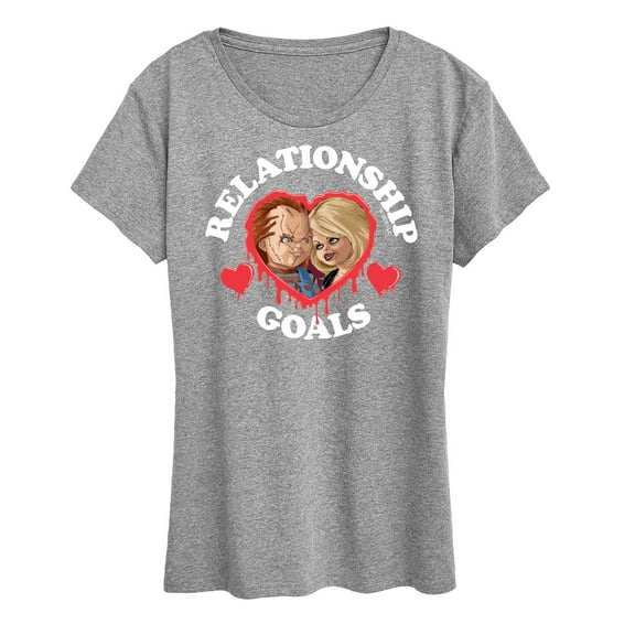 Chucky - Bride of Chucky Valentine Relationship Goals - Women's Short Sleeve Graphic T-Shirt