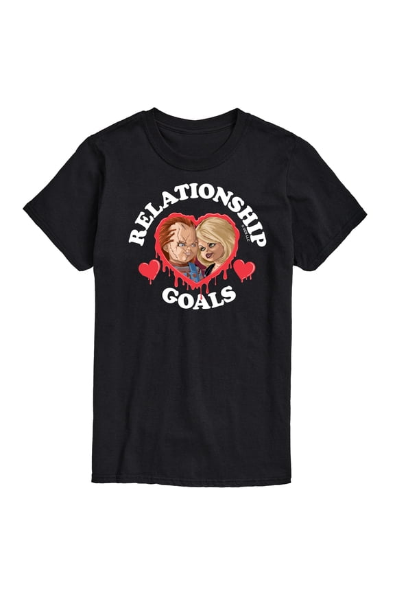 Chucky - Bride of Chucky Valentine Relationship Goals - Men's Short Sleeve Graphic T-Shirt
