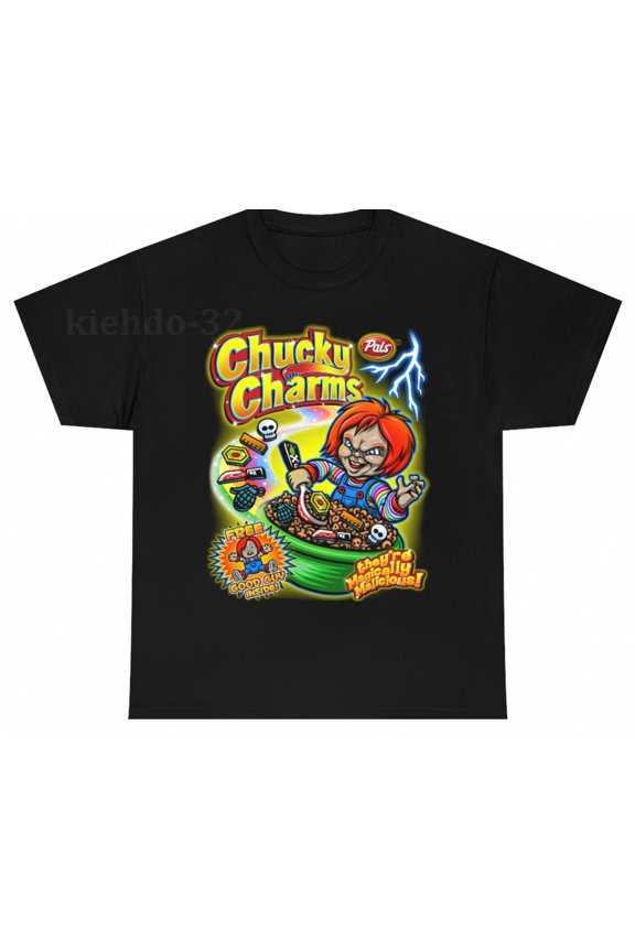 Chucky Charms Movie Horror Scary Funny Vintage T-Shirt S-5XL Men Women Unisex