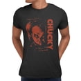 thumbnail image 1 of Chucky Child's Play Red Face Men's Graphic T-Shirt (Black, S-2XL), 1 of 4