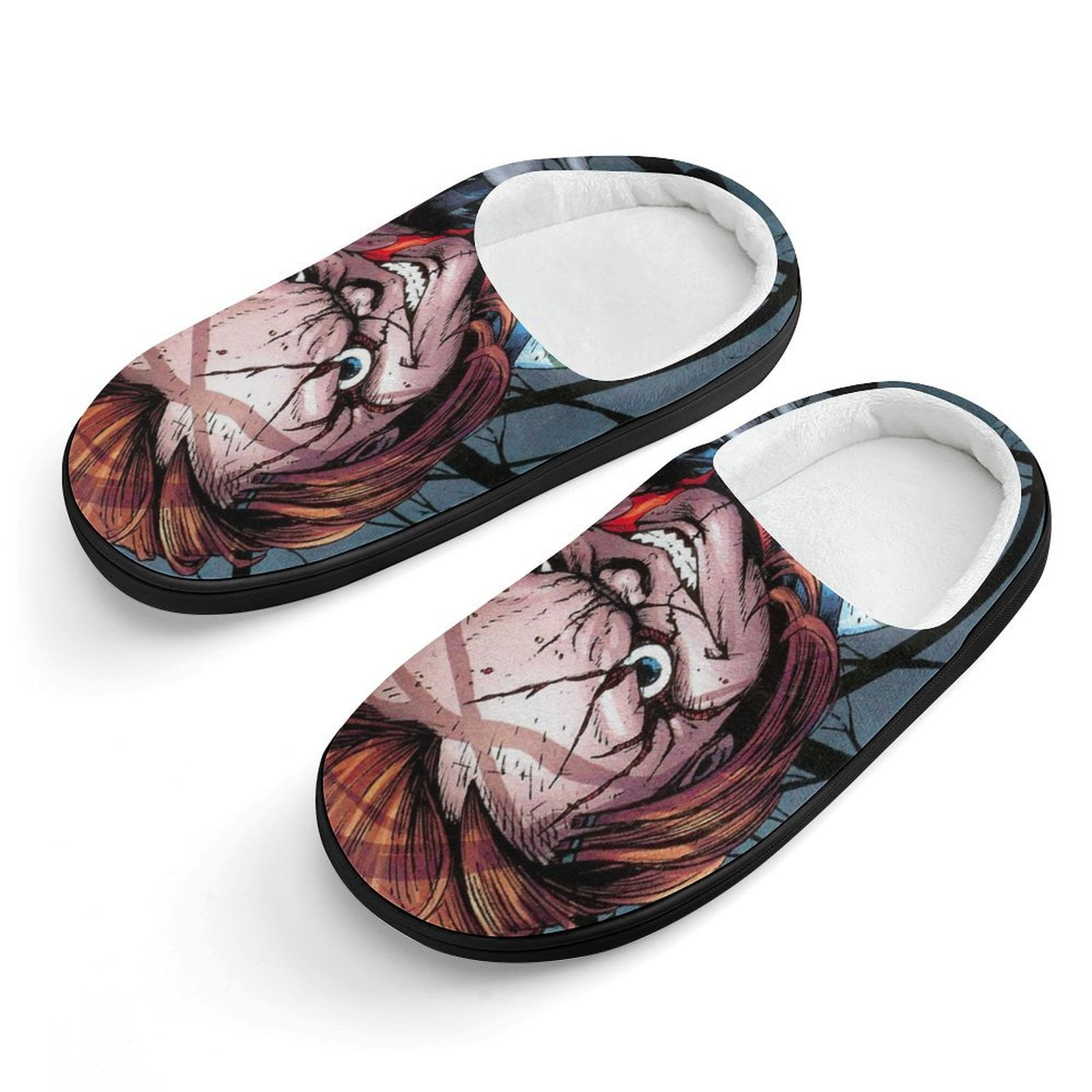 Chucky Childs Play Character Cotton Slippers For Kids Winter Warm Soft ...