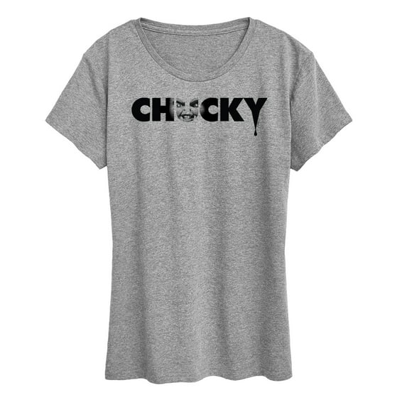 Chucky - Chucky Face Logo- Womens Short Sleeve Graphic T-Shirt