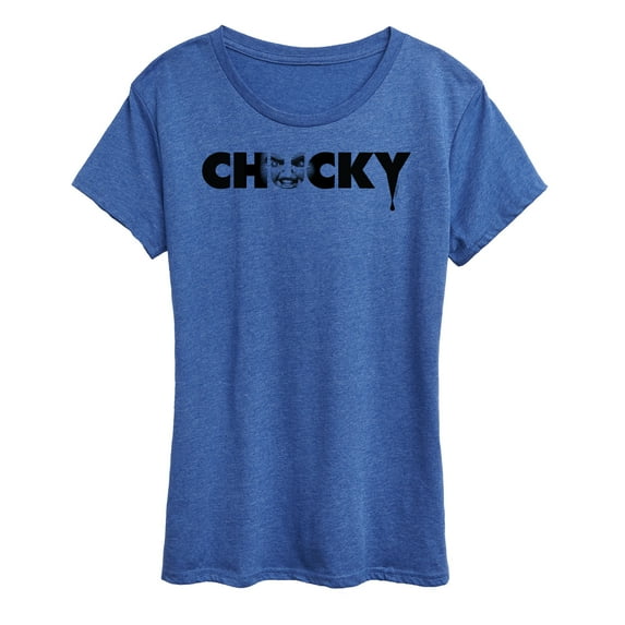 Chucky - Chucky Face Logo- Womens Short Sleeve Graphic T-Shirt