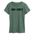 thumbnail image 1 of Chucky - Chucky Face Logo- Womens Short Sleeve Graphic T-Shirt, 1 of 5