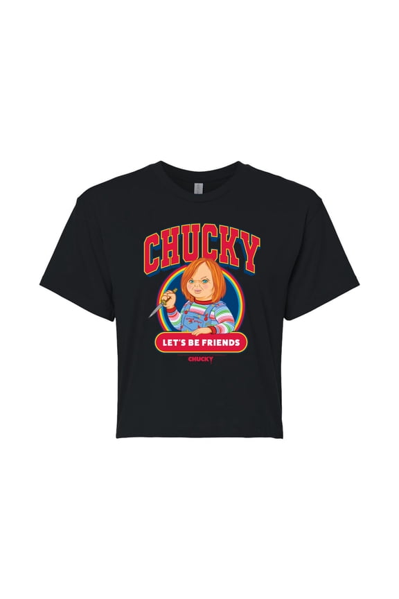 - Collegiate Logo - Juniors Cropped Graphic T-Shirt
