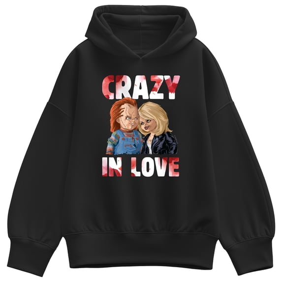 Chucky - Crazy In Love - Women's Oversized Fleece Hoodie Sweatshirt