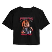 Chucky - Dark Portrait - Juniors Cropped Graphic T-Shirt