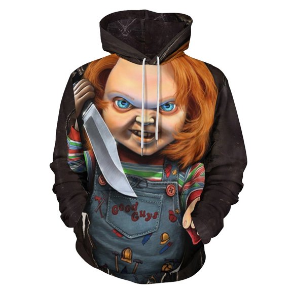 Chucky Doll Unisex Sweatshirts Fashion Sweater for Men Women Pullover Hoodie Graphic Print Activewear Jacket Tops 3XL