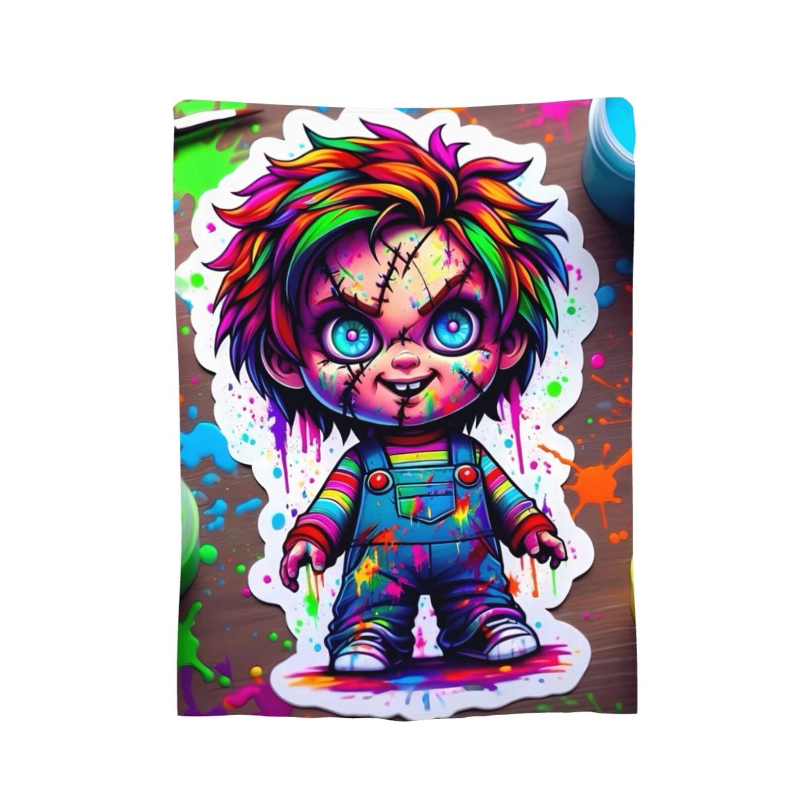 Chucky Blanket, Soft Flannel Throw Cozy Flannel Blankets Travel Throw ...
