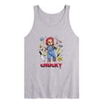 thumbnail image 1 of Chucky - Flash Tattoo - Men's Sleeveless Graphic Tank, 1 of 3