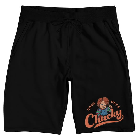 Chucky Good Guys Men's Black Sleep Pajama Shorts-Medium