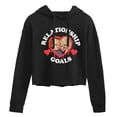 thumbnail image 1 of Chucky - Bride of Chucky Valentine Relationship Goals - Juniors Cropped Pullover Hoodie, 1 of 4
