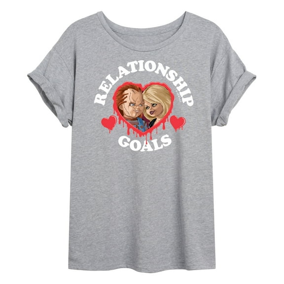 Chucky - Halloween - Bride Of Chucky - Relationship Goals - Juniors Ideal Flowy Muscle T-Shirt