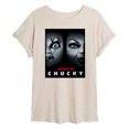thumbnail image 1 of Chucky - Halloween - Bride Of Chucky - We’ll Be Watching & Waiting - Juniors Ideal Flowy Muscle T-Shirt, 1 of 4