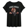 thumbnail image 1 of Chucky - Halloween - Free Hugs - Juniors Ideal Flowy Muscle T-Shirt, 1 of 4