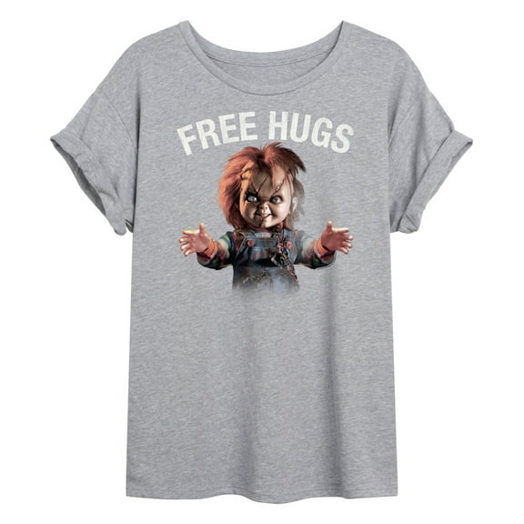Chucky - Halloween - Free Hugs - Juniors Ideal Flowy Muscle T-Shirt