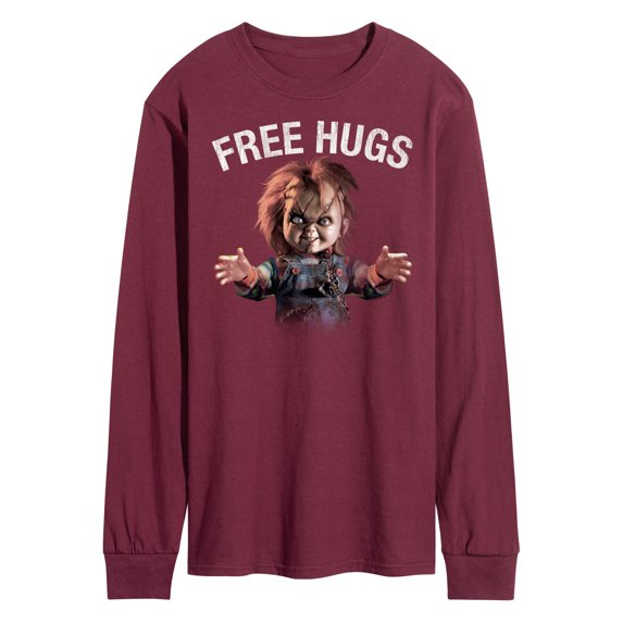 Chucky - Halloween - Free Hugs - Men's Long Sleeve T-Shirt