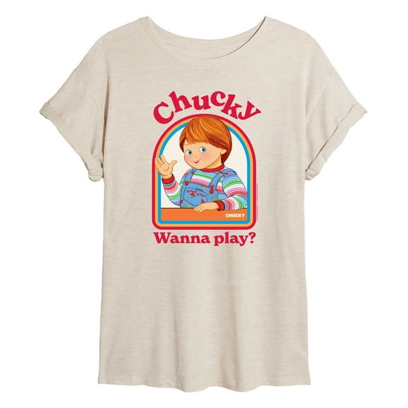 Chucky - Friendly, Wanna Play - Women's Oversized T-Shirt