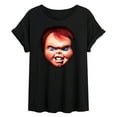 thumbnail image 1 of Chucky - Halloween - Glowing Eyes - Juniors Ideal Flowy Muscle T-Shirt, 1 of 3