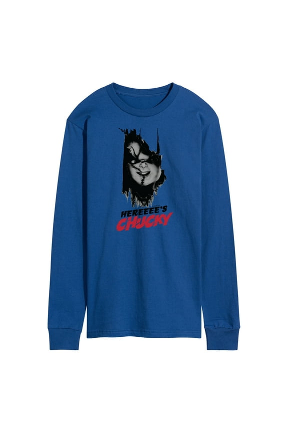 - Here's Chucky - Men's Long Sleeve T-Shirt
