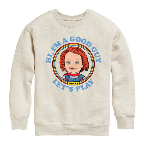 Chucky - Halloween - Hey, I'm A Good Guy - Toddler & Youth Crewneck Fleece Sweatshirt