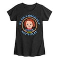 thumbnail image 1 of Chucky - Halloween - Hey, I'm A Good Guy - Toddler & Youth Girls Short Sleeve Graphic T-Shirt, 1 of 4