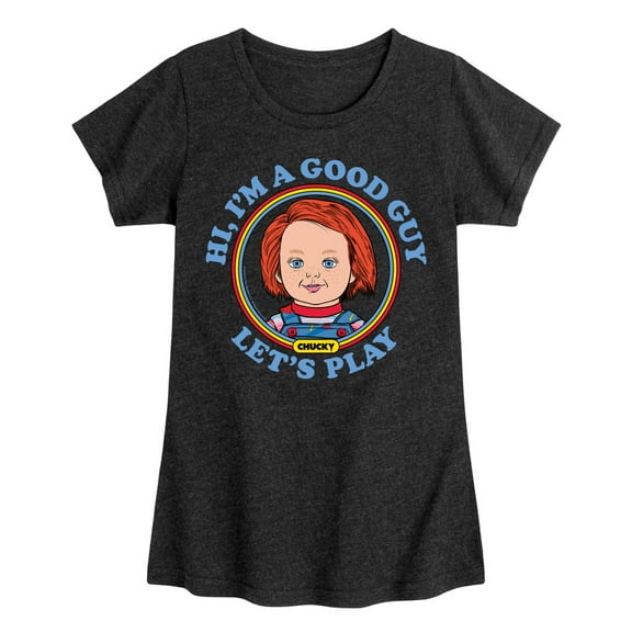 Chucky - Halloween - Hey, I'm A Good Guy - Toddler & Youth Girls Short Sleeve Graphic T-Shirt