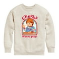 thumbnail image 1 of Chucky - Halloween - Innocent Wanna Play - Toddler & Youth Crewneck Fleece Sweatshirt, 1 of 4