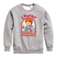 thumbnail image 1 of Chucky - Halloween - Innocent Wanna Play - Toddler & Youth Crewneck Fleece Sweatshirt, 1 of 4