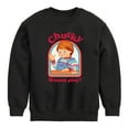 thumbnail image 1 of Chucky - Halloween - Innocent Wanna Play - Toddler & Youth Crewneck Fleece Sweatshirt, 1 of 4