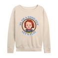 thumbnail image 1 of Chucky - Halloween - Let's Play - Women's Lightweight French Terry Long Sleeve Shirt, 1 of 4