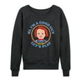 thumbnail image 1 of Chucky - Halloween - Let's Play - Women's Lightweight French Terry Long Sleeve Shirt, 1 of 4