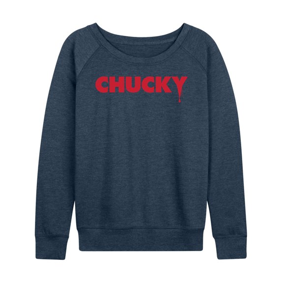 Chucky - Original Movie Logo - Women's Lightweight French Terry Long Sleeve Shirt