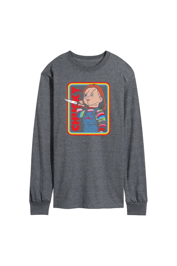 - Retro Chucky & Knife - Men's Long Sleeve T-Shirt