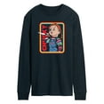 thumbnail image 1 of Chucky - Retro Chucky & Knife - Men's Long Sleeve T-Shirt, 1 of 4