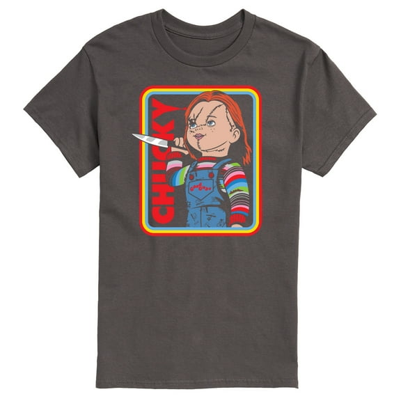 Chucky - Retro Chucky & Knife - Men's Short Sleeve Graphic T-Shirt