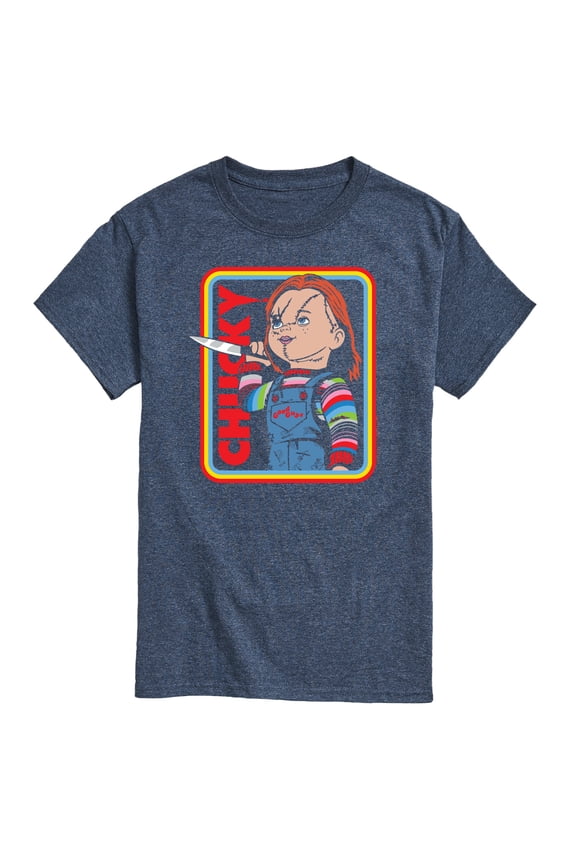 - Retro Chucky & Knife - Men's Short Sleeve Graphic T-Shirt