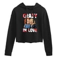 thumbnail image 1 of Chucky - Halloween - Valentine's Day - Crazy In Love - Juniors Cropped Pullover Hoodie, 1 of 4