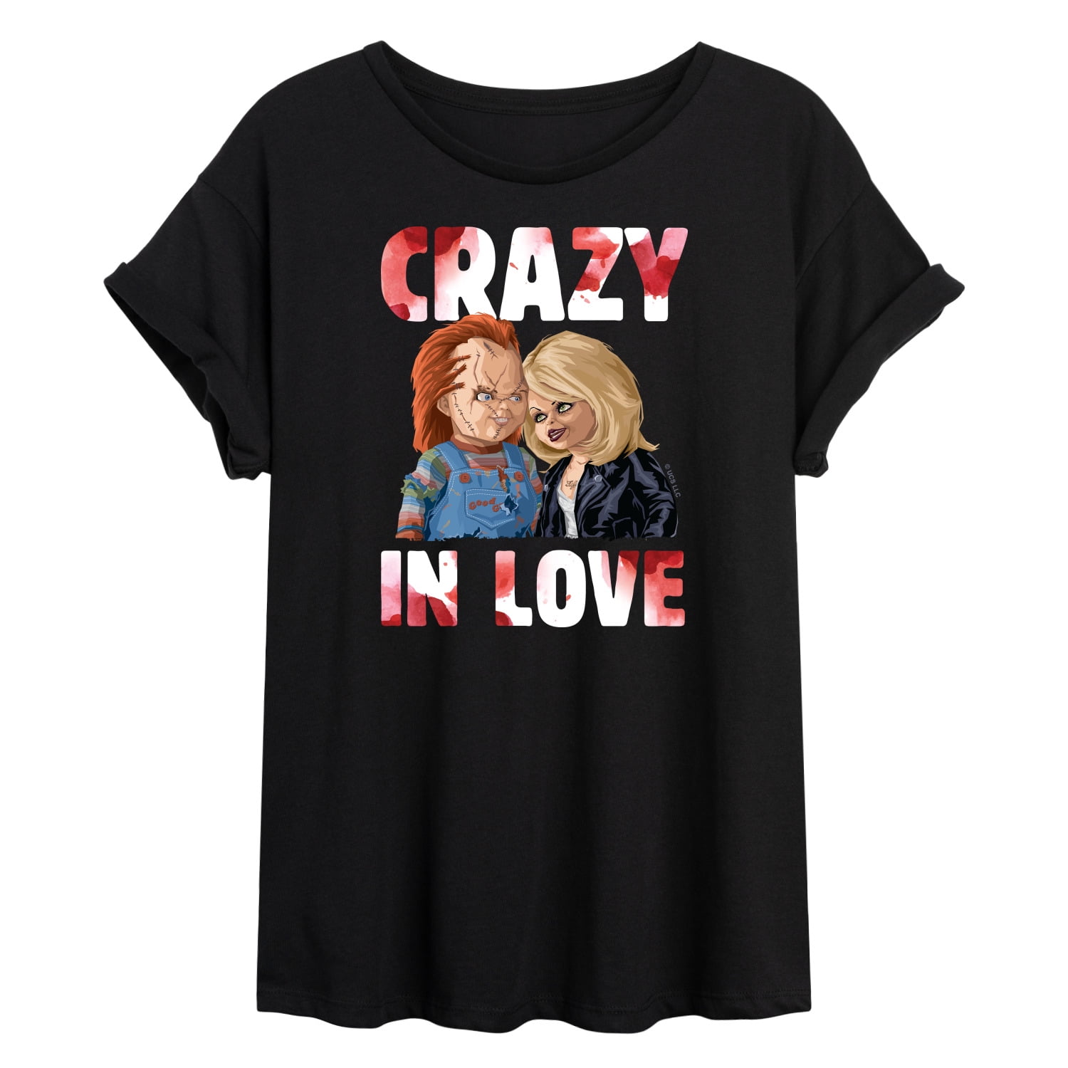 Chucky - Halloween - Free Hugs - Juniors Ideal Flowy Muscle Chucky - Halloween - Free Hugs - Juniors Ideal Flowy Muscle