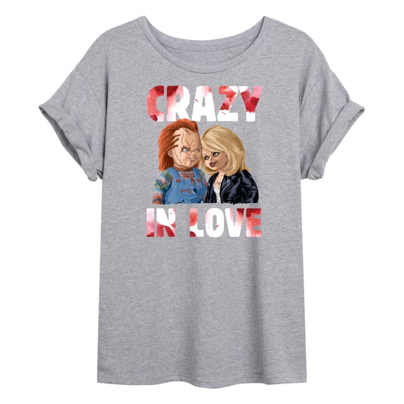 Chucky - Halloween - Valentine's Day - Crazy In Love - Juniors Ideal Flowy Muscle T-Shirt
